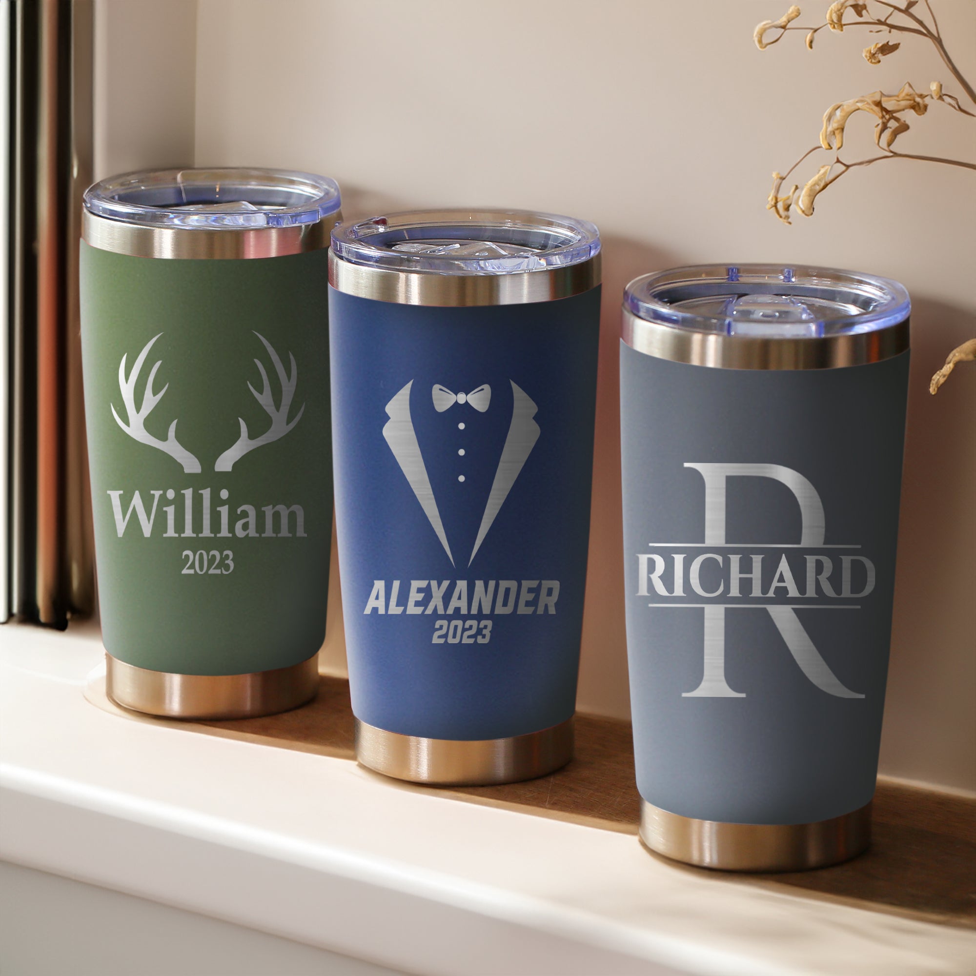 Engraved Groomsman Tumbler, Best Man Mug, Personalized Man Tumbler, Gift For Him, Father' Day Gift, Travel Tumbler, Custom Groom Cup,